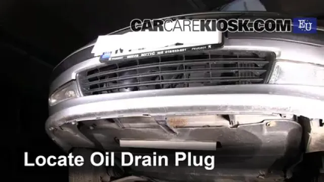 2000 Peugeot 406 LX HDi 2.0L 4 Cyl. Turbo Diesel Huile Changer l'huile et le filtre à huile